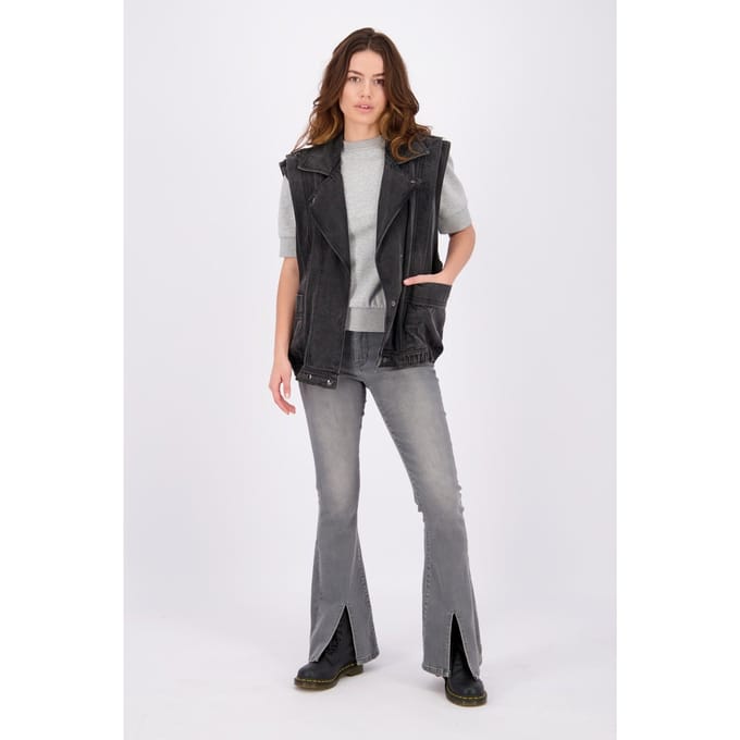 RAIZZED Aarhus Light Grey Melee Taglia: XS | Gilet Outlet | Donna | Grigio