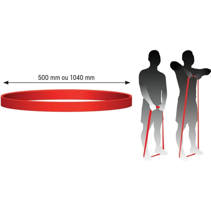 Elastische weerstandsband 1 m x 32 mm x 4,5 mm