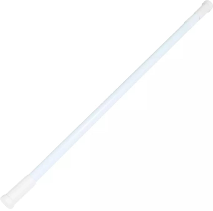 Benson Uitschuifbare douchegordijnstang - anti-slip - 77,5-135 cm - wit