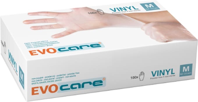 Ongepoederde VINYL handschoenen Medium (7-8) - 10 pakken van 100 stuks