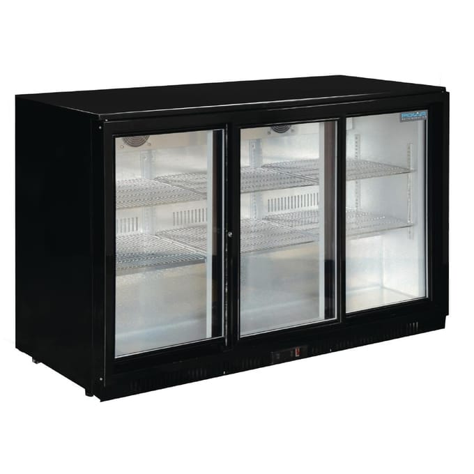 Polar G-Serie backbar koeler met schuifdeuren 330L