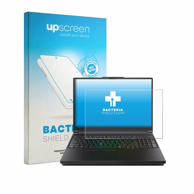 upscreen - Screenprotector voor Lenovo ThinkPad T16g Gen 3 16" - Folie Beschermfolie transparant antibacterieel
