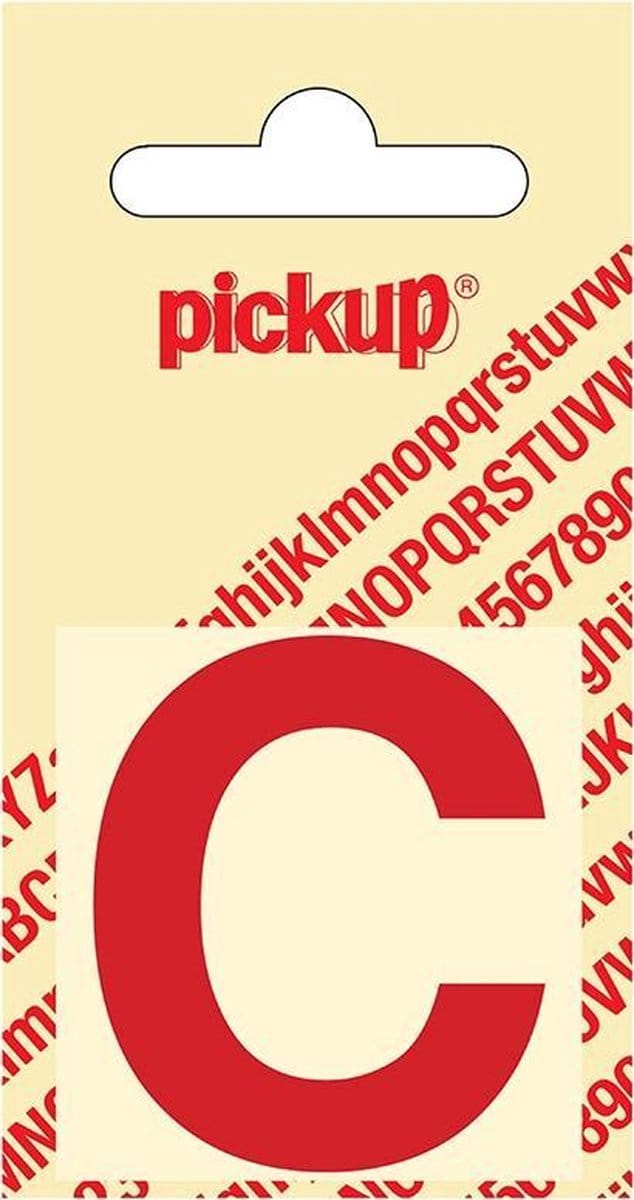 Pickup plakletter Helvetica 40 mm - rood C