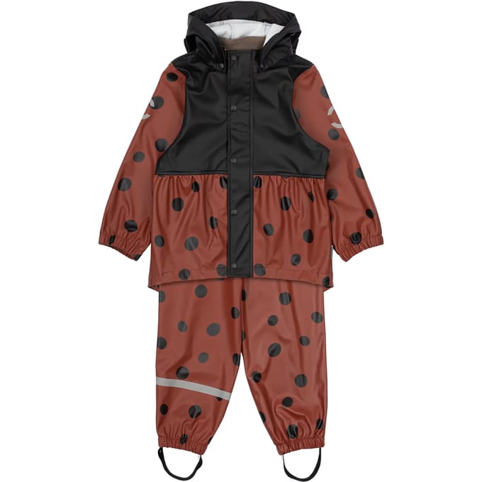 Set meisjesregenkleding Mikk-Line Ladybug