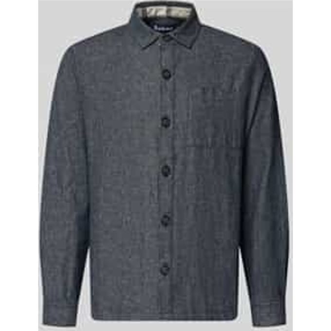 Regular fit overshirt van mix van katoen en linnen Model 'STILLWATER'