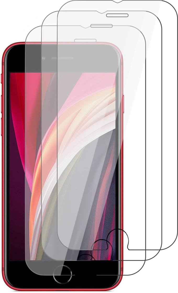 Screenprotector geschikt voor iPhone 8 Plus / 7 Plus - 3 Stuks Beschermglas Screenprotector Glas Screen Protector