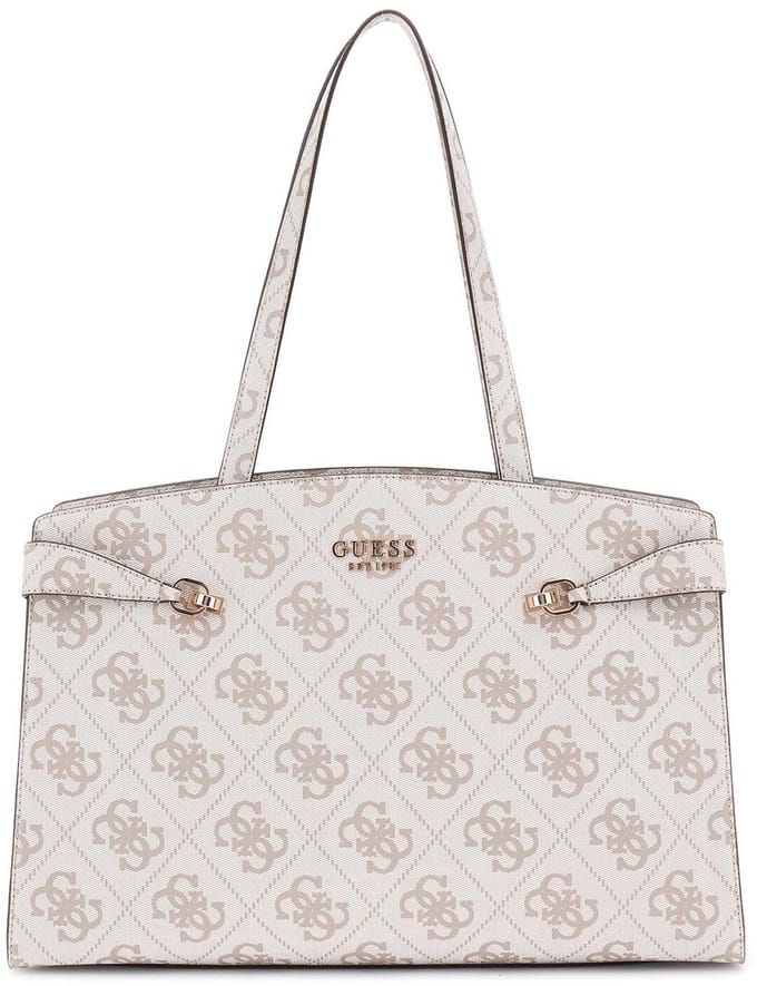 GUESS Reistas Shopper Lorelei Travel Weekend Bag Dark Taupe Logo