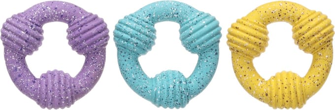 Flamingo - Hondenspeelgoed - Speelgoed Freckles Ring Meerdere kleuren - 10 x 10 x 4cm - 1st