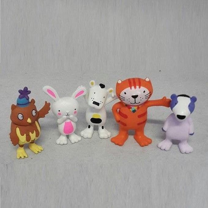 Speelset Poppy Cat met 5 figuurtjes - Comansi (ca. 5,5 cm)