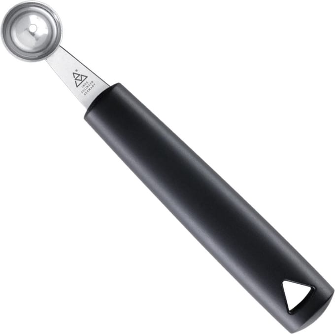 Triangle Pommes Parisienneboor – 22 mm – Scherp RVS – Zwart Handvat