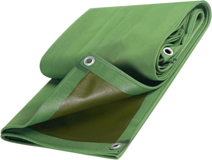 Canvas Dekzeil - Tarp Grondzeil - Buiten Beschermen - 100% Waterdicht - 2x3m - Groen