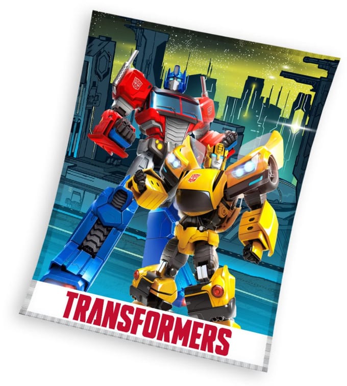 Transformers fleece plaid meerkleurig 130x160cm