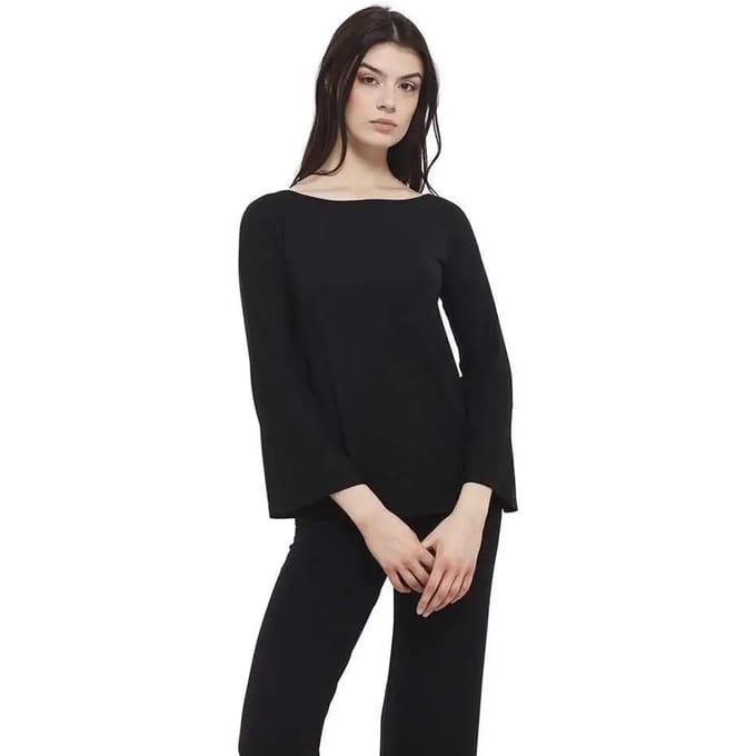 Dames-T-shirt met lange mouwen Yogaessential