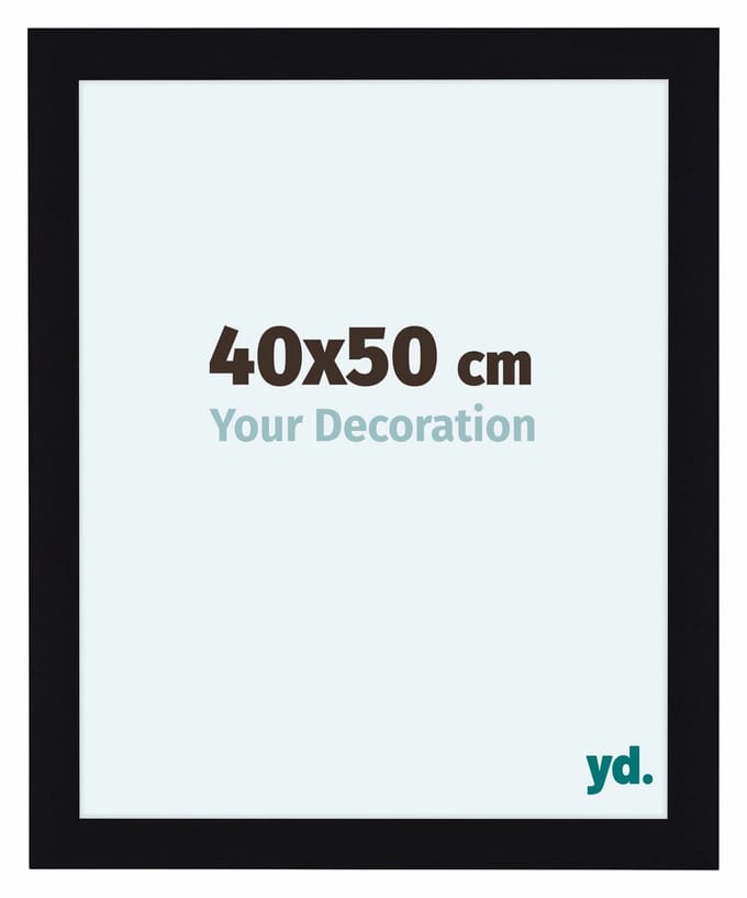 Your Decoration - Fotolijst 40x50 cm - MDF - Zwart Hoogglans - Como