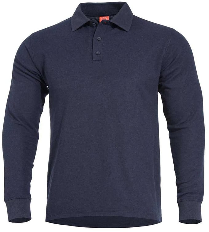 Pentagon Aniketos Lange Mouw Poloshirt Blauw M Man