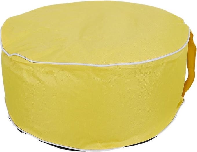 Opblaasbare poef - 56 x 25 centimeter - Geel