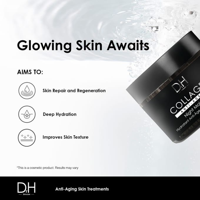Dr H Collagen Anti-Aging Nacht Hydratant 60ml