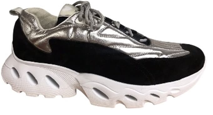 Durea 6311 Sneaker FlowMotion Zwart/Zilver K