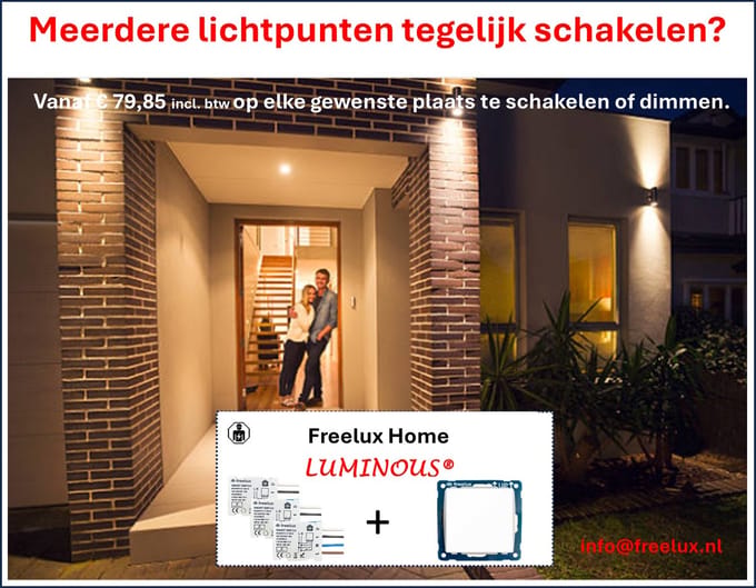 Freelux LUMINOUS switch-set | Meerdere lichtpunten tegelijk schakelen?