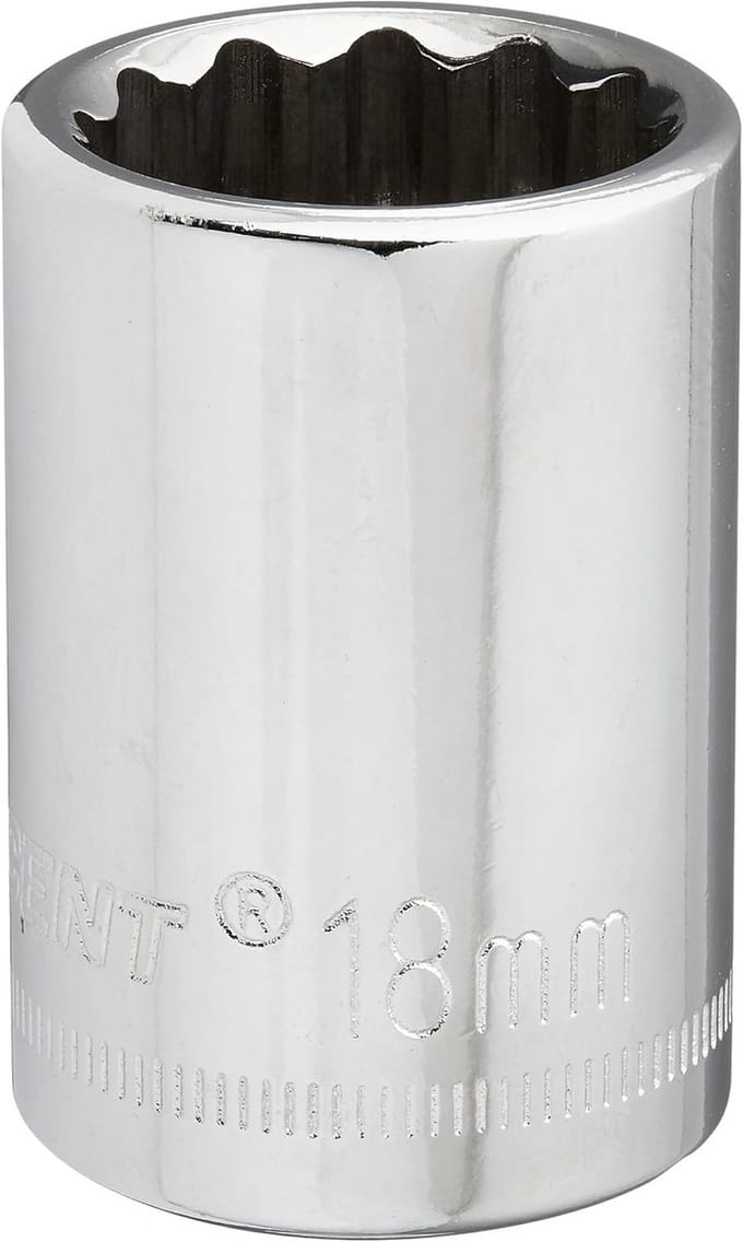 1/2" Dop Sleutel 18mm 12-kant - Professionele Kwaliteit