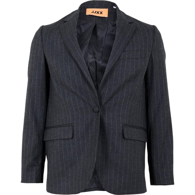 JJXX Dames Mary Stripe Enkele-Breasted Blazer (Grijs Melange)