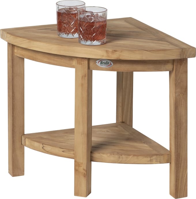 Teak bijzettafel _tuin_ tuintafel - tafel - buiten - Brulo 50*50-hoektafel