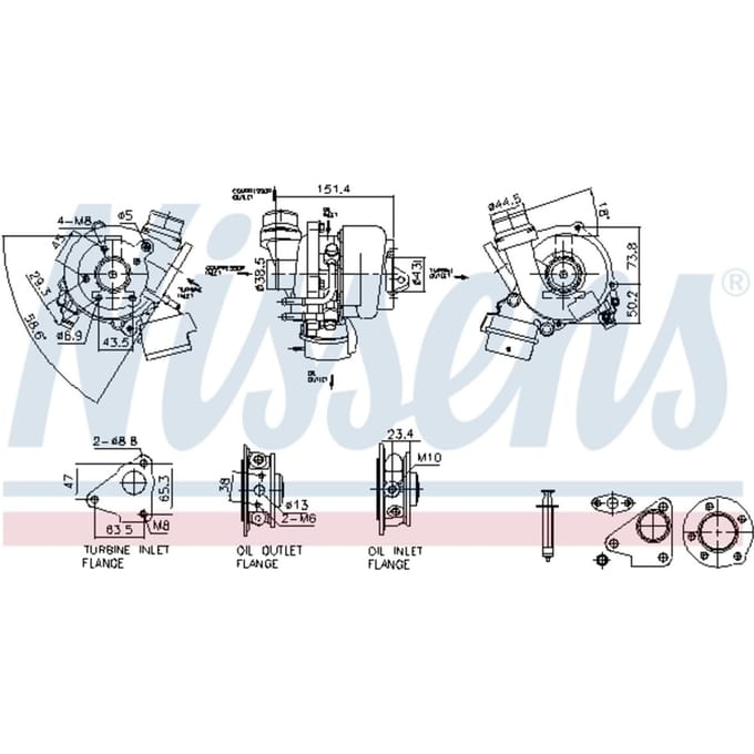 Supercharger, drukvulling NISSENS 93448