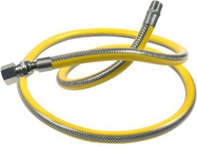Nemo Go aardgasflexibel 1/2MF 75cm inox geel
