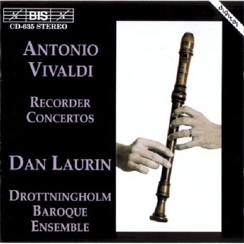 Dan Laurin, Drottningholm Baroque Ensemble - Vivaldi: Recorder Concertos In C Minor (CD)