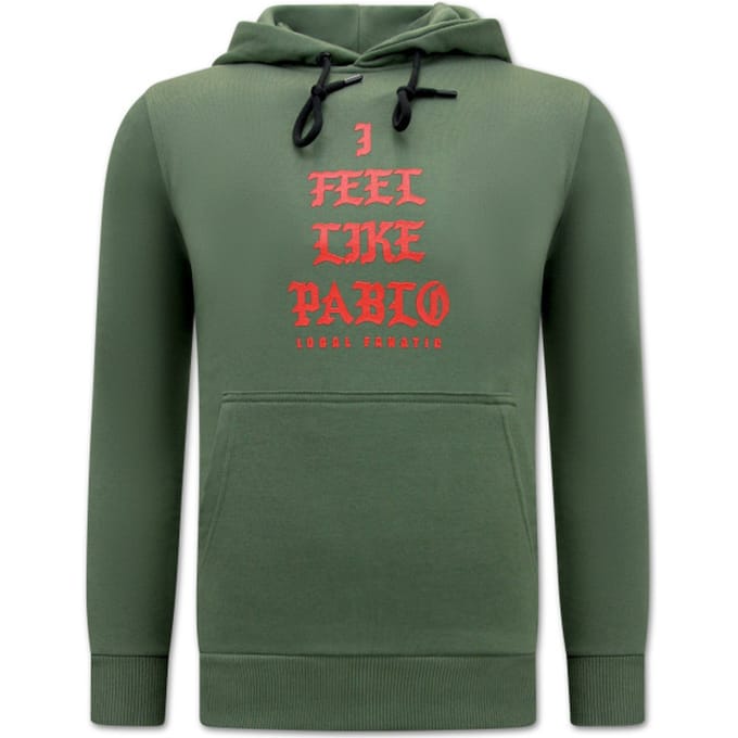 I Feel Like Bablo Heren Hoodie - Groen