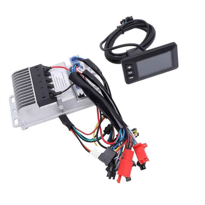 36V 48V 60V 500W 28A Elektrische Fiets Controller Kit Aluminiumlegering ZM Borstelloze Controller met G51 gray