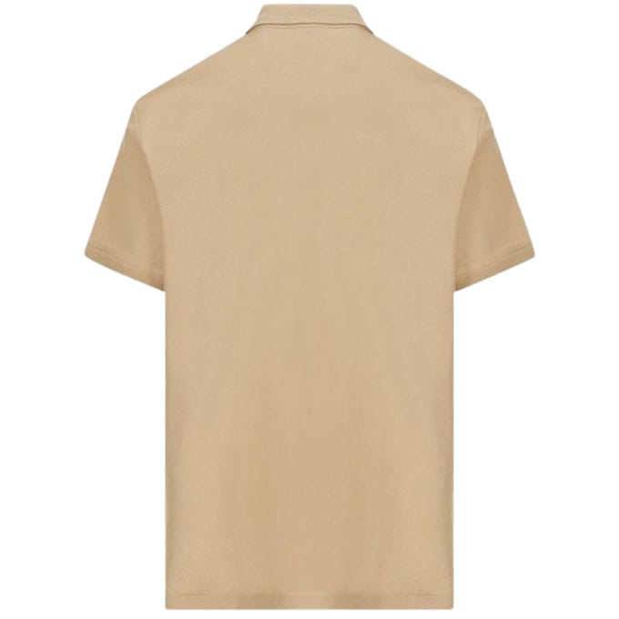 Burberry Branded Circle Logo Camel Beige Polo Shirt