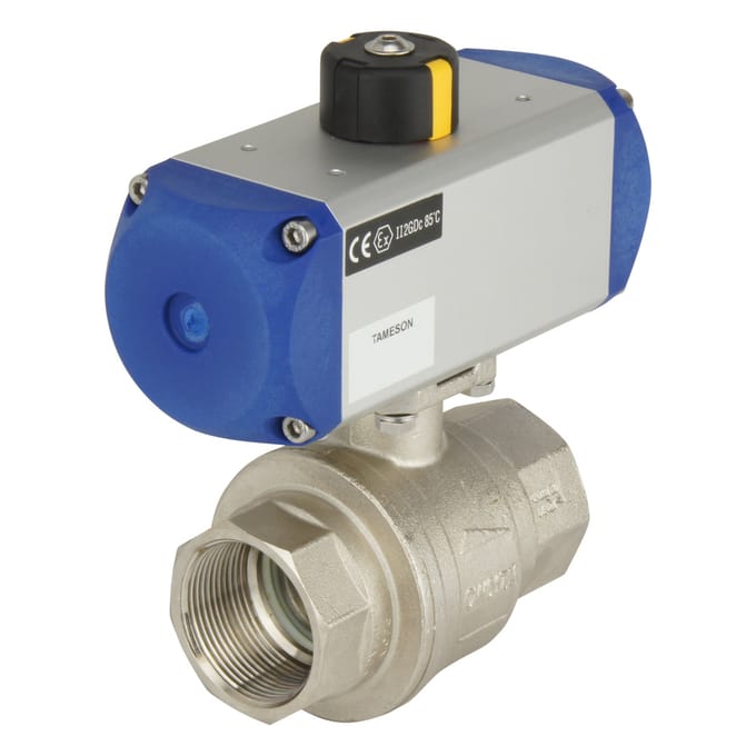 G2'' 2-Weg Messing Pneumatische Kogelkraan Veersluitend - BL2BA - BL2BA-200-PC-006