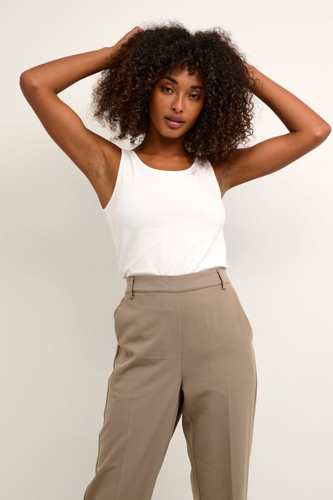 Jersey top Regular fit Optical White