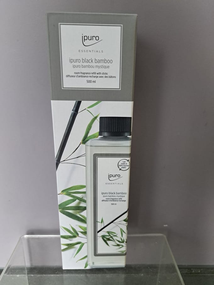 navulling geurstokjes ipuro black bamboo 500 ml