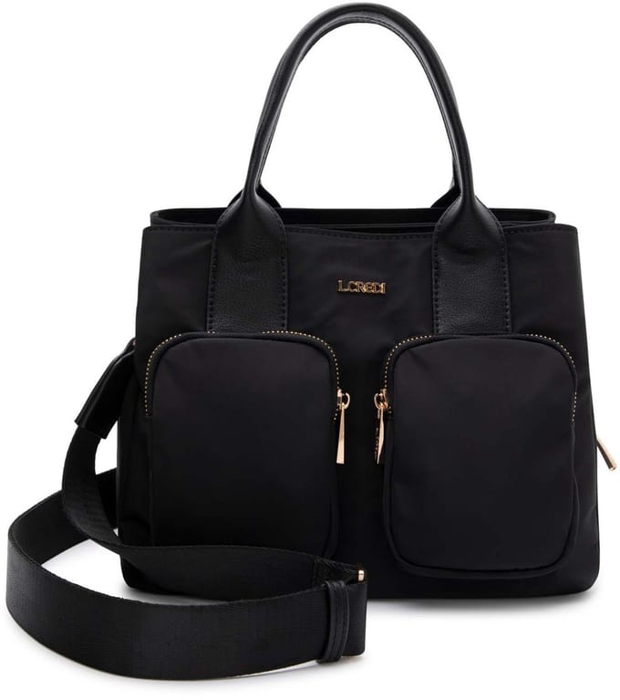L.CREDI handtas schoudertas Penelope Hand Bag Black zwart