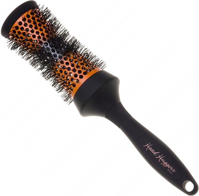 Denman Rondborstel Head Huggers zwart/ oranje 43mm