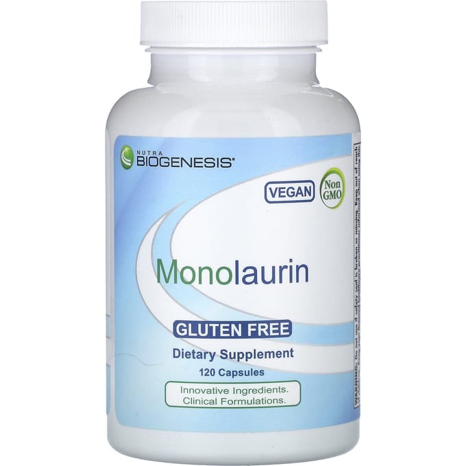 Monolaurine, 120 Capsules (500 mg per capsule)