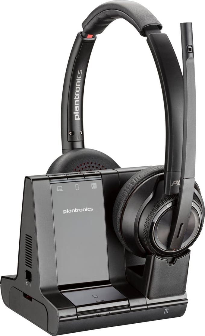 Poly – Savi 8220 UC – Headset – DECT + Bluetooth – Noise-canceling mic