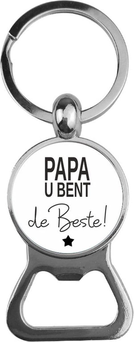 Bieropener Glas -  Papa U Bent De Beste