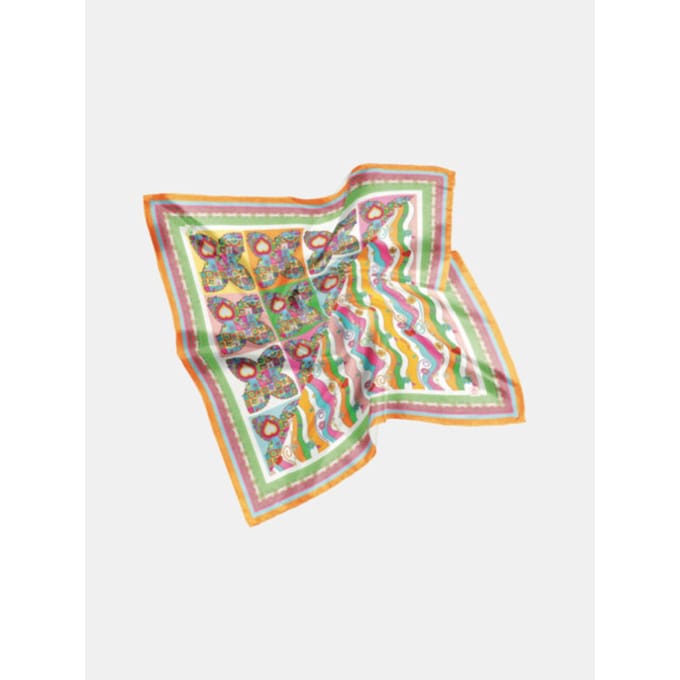 Mucho Gusto ® sjaal burano symmetrische golf print
