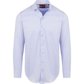 Suitable Twill Overhemd Lichtblauw - Maat 41 - Heren - Overhemden Formeel