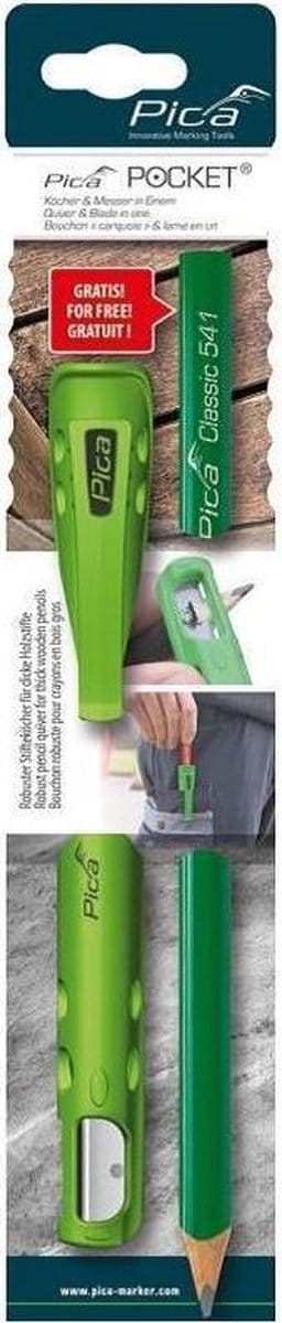 Pica Potlood Houder - Met Metselaarspotlood Grafiet 24 cm