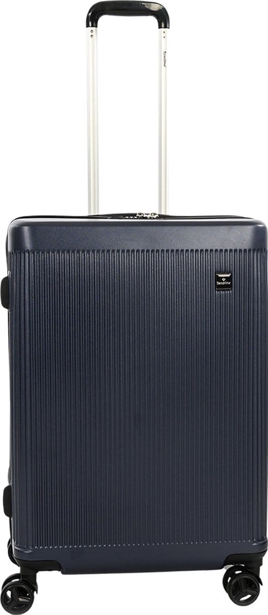 Saxoline Harde Koffer / Trolley / Reiskoffer - 66 cm (Medium) - Algarve Blauw - Marineblauw / Medium