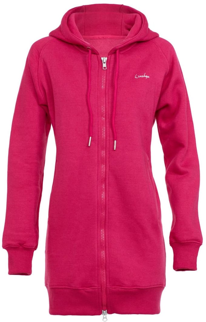 Winshape Lang, behaaglijk Hoodie Jack met 2-weg ritssluiting J006