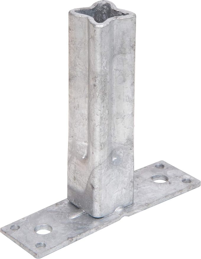 Handrail Holder voor Universal Pole, Hot Dip Galvanized, 104 mm x 30 mm