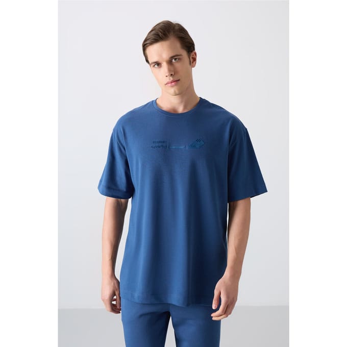 Oversized Katoen-Polyester Crewneck T-Shirt