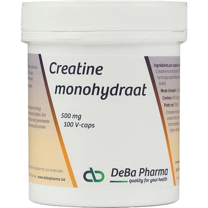Creatine Monohydraat Caps 100x500mg Deba