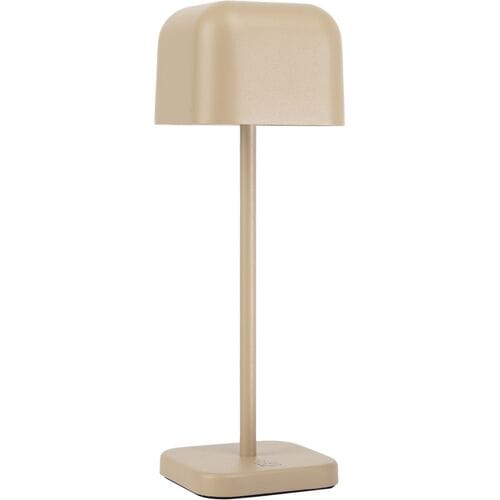 KS Verlichting Draadloze Tafellamp Oplaadbaar - Cabo - Beige - 20cm - Bureaulamp - LED - Touch - Dimbaar