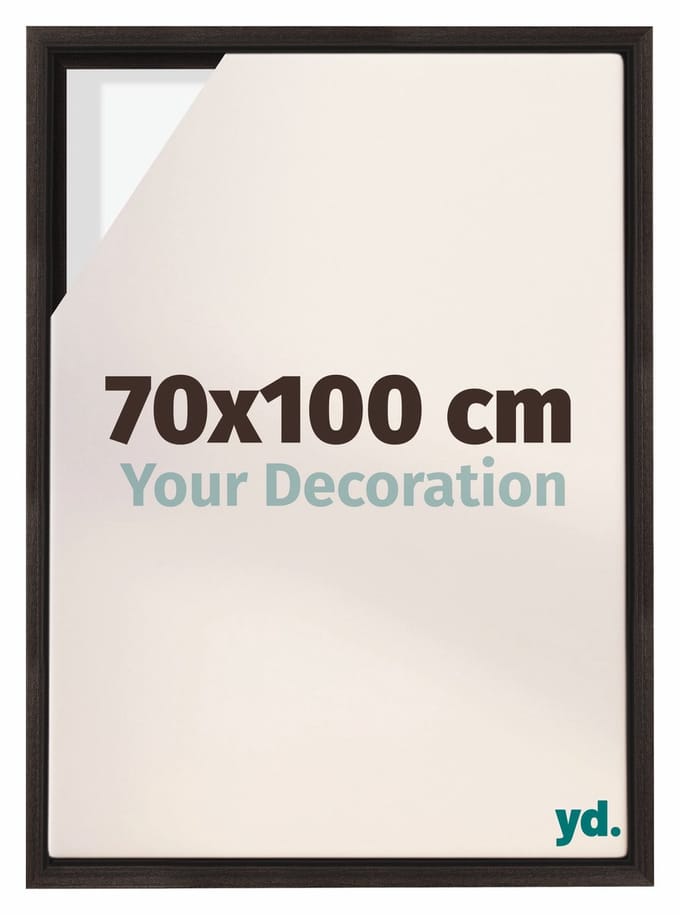 yd, Baklijst 70x100 cm Eiken Donker - Lijst voor Canvasdoek - MDF Lyon